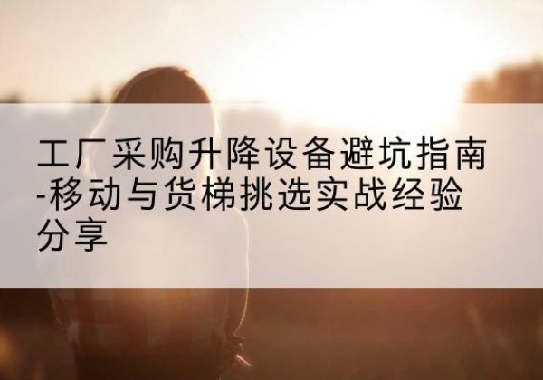 罗田移动式升降机怎么选-工厂采购升降设备避坑指南-移动与货梯挑选实战经验分享